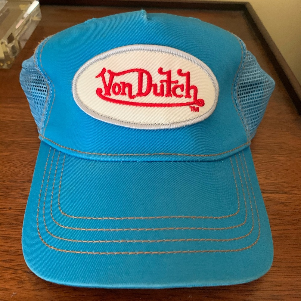 Y2K VINTAGE VON DUTCH TRUCKER HAT.